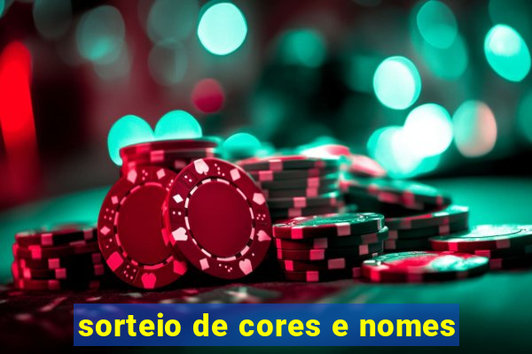 sorteio de cores e nomes